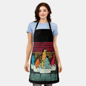 Penguin Shirt Retro Style Penguin Schort (Gedragen)