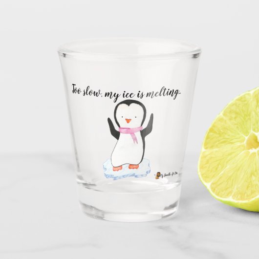 Penguin Shot Glass Glas (Voorkant)