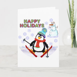 Penguin Skier Kaarten