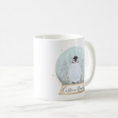Penguin Snow Globe Custom Name Mug Christmas Gift (Devant droit)