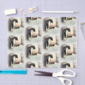 Penguin Snowball Fight Tissue Paper Tissuepapier (Craft)