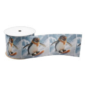 Penguin Snowboarding Downhill Lint (Spoel)