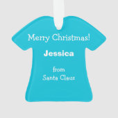 Penguin Snowman North Pole Kinder Kerstmis Ornament (achterkant)