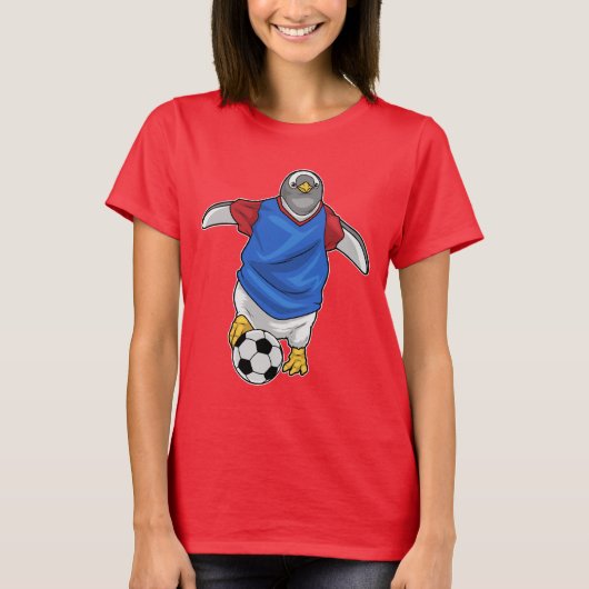 Penguin Soccer player Soccer T-shirt (Voorkant)