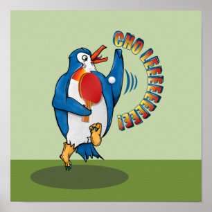 Penguin-speltafeltennis Poster