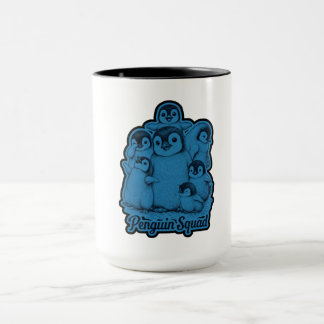 Penguin Squad – Cute Penguins Blue Vintage Mug Mok