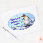 Penguin Stationery Ovale Sticker (Envelop)