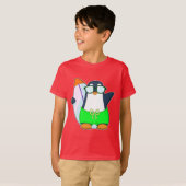 Penguin Summer Surfboard T-shirt (Voorkant volledig)
