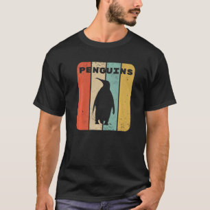 Penguin Sunset Retro Cute Women's Penguin T-shirt