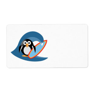 Penguin surfer etiket