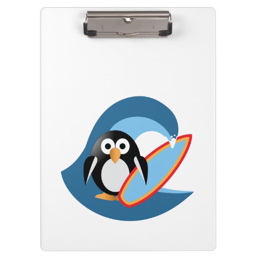 Penguin surfer klembord (Voorkant)