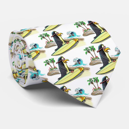 pEnGuIn sUrFeR Stropdas (Opgerold)