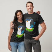 Penguin Surfer Surfboard T-shirt (Unisex)