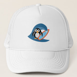 Penguin surfer trucker pet