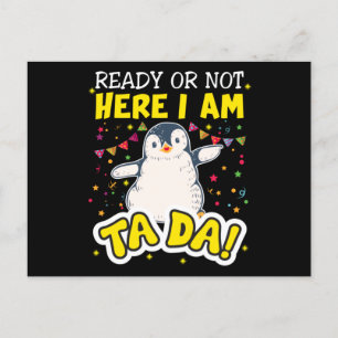 Penguin Ta Da Briefkaart
