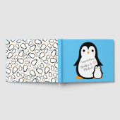 Penguin Theme Baby shower Cute Gastenboek (Volledig)