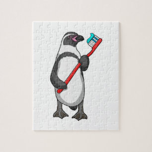 Penguin Tooth-borstel Legpuzzel