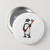 Penguin Tooth-borstel Ronde Button 7,6 Cm (Voorkant /achterkant)