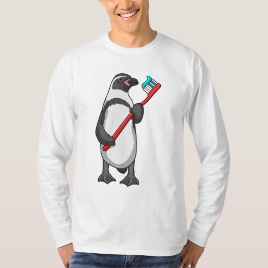 Penguin Tooth-borstel T-shirt (Voorkant)