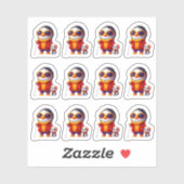 Penguin Traveler 12 Sticker Blad (Vel)