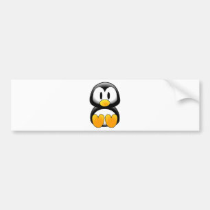 Penguin tux afbeelding bumpersticker