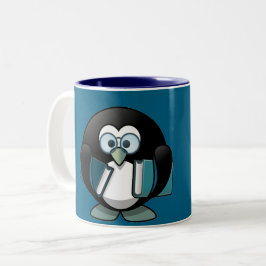 Penguin Tweekleurige Koffiemok
