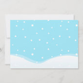 Penguin Twins Birthday Invitation, Boy/Girl Kaart (Achterkant)