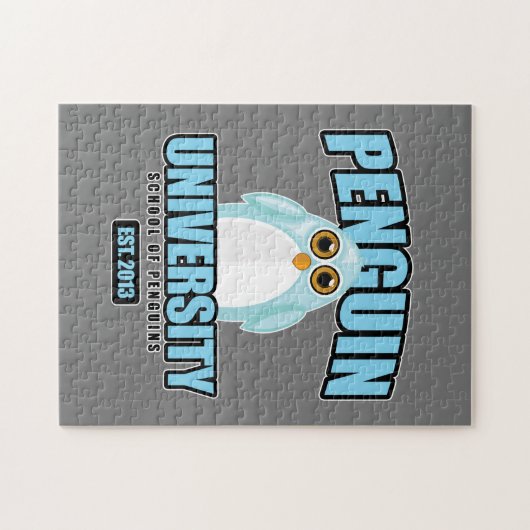 Penguin University - Blue Legpuzzel (Horizontaal)