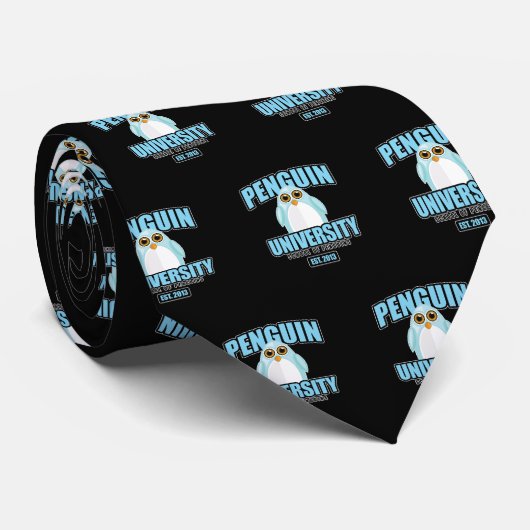 Penguin University - Blue Stropdas (Opgerold)