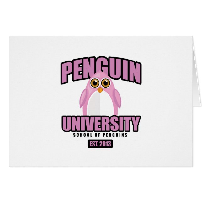 Penguin University - Roze (Voorkant Horizontaal)