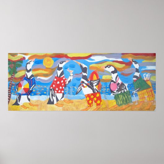 Penguin Vacation Poster (Voorkant)