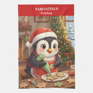 Penguin Vakantie Backkeuken Handdoek