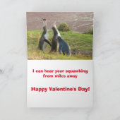 Penguin Valentijn Feestdagen Kaart (Binnen)