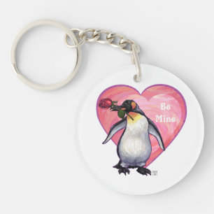 Penguin Valentijnsdag Sleutelhanger