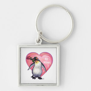 Penguin Valentijnsdag Sleutelhanger