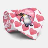 Penguin Valentijnsdag Stropdas (Opgerold)