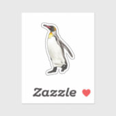 Penguin vector illustratie sticker (Vel)
