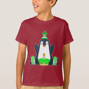Penguin Verjaardag Roller schaatsen T-shirt