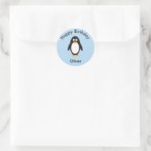 Penguin verjaardagsgunst bedankt je sticker (Tas)