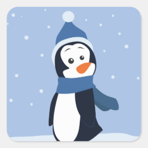 Penguin Vierkante Sticker