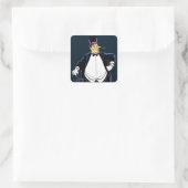 Penguin Vierkante Sticker (Tas)
