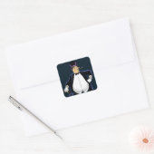 Penguin Vierkante Sticker (Envelop)