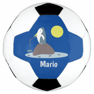 Penguin Vis Monogram Naam Voetbal