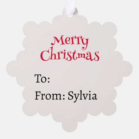 Penguin Voeg Namen Schattige Kerstmis Ornament Kaart (Achterkant)