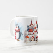 Penguin "Wake Up and Sparkle" Winter Mug (Devant gauche)