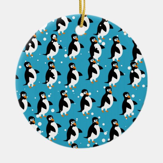 Penguin Wallpaper Keramisch Ornament (Voorkant)