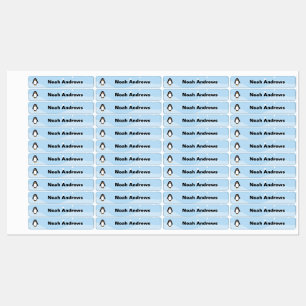Penguin Waterdichte Naam Labels voor School Small
