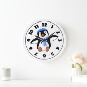 Penguin Wearing A Scarf Clock Grote Klok (Huis)