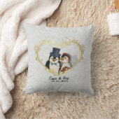 Penguin Wedding Bride and Groom - Aanpassen Kussen (Deken)