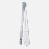 Penguin Wedding Snowflake Pattern - Aanpassen Stropdas (Achterkant)